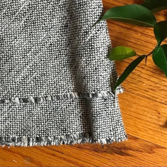 Tuleh Italian Gray silver wool blend midi skirt size 4 - Picture 3 of 6